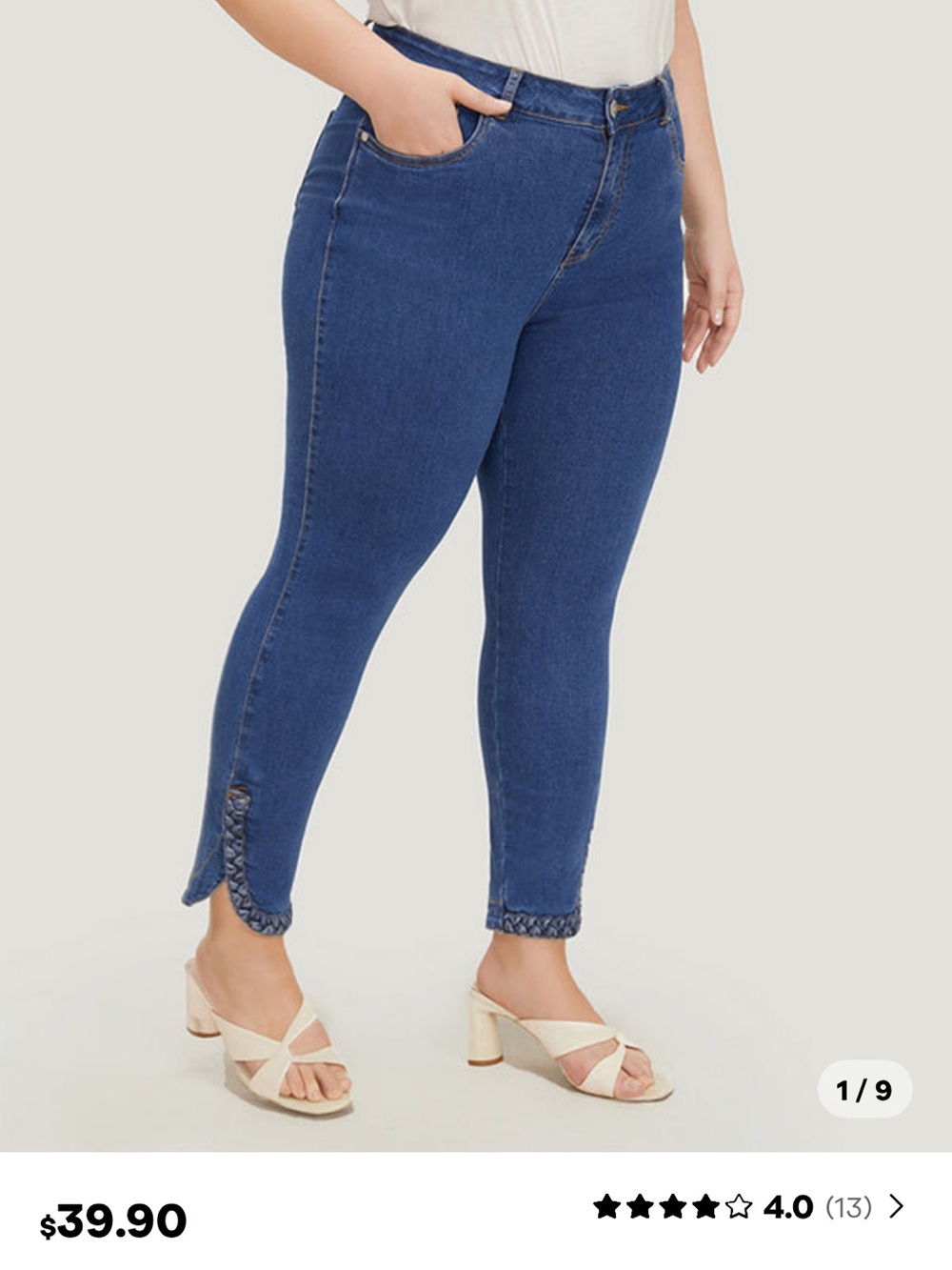 Bloomchic braided hem capris 18